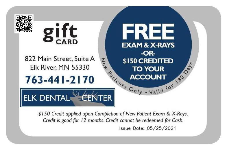 Dentist gift card