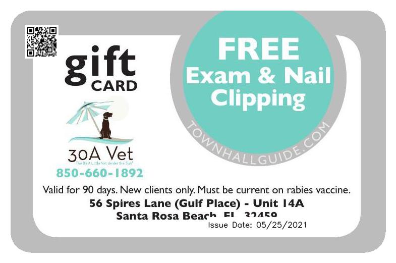 Vet gift card